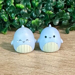 Squish-a-longs by Squishmallows Whale Bundle